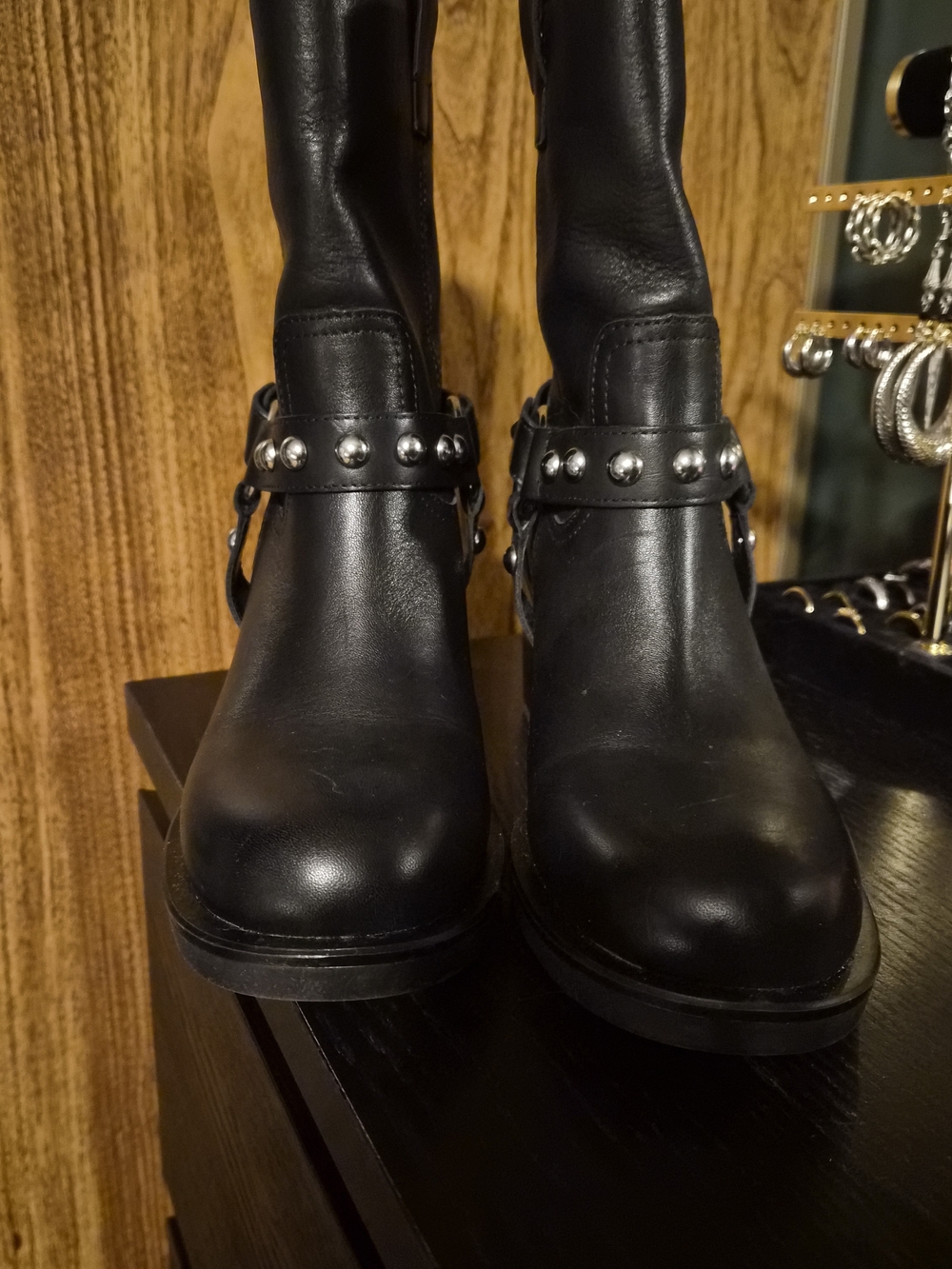Studded Leather Boots - Picture 3 of 7